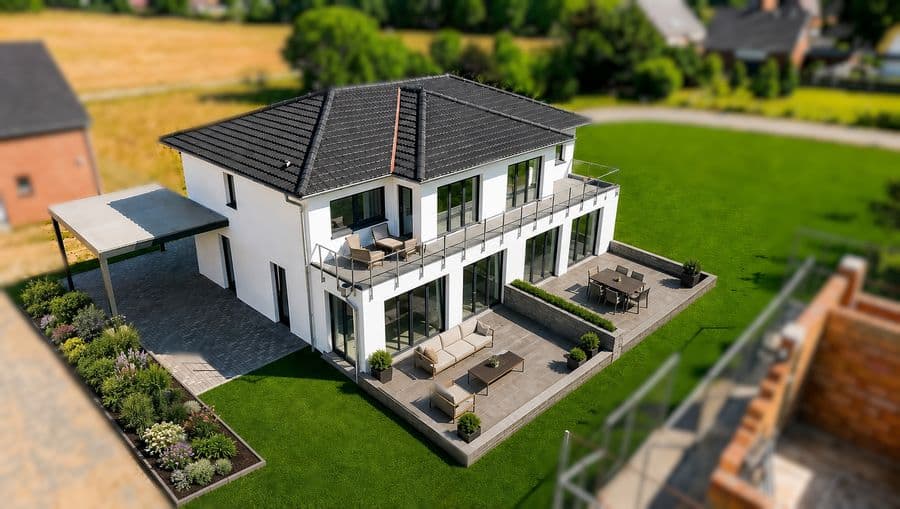 Im Bau: Hochwertige Neubau-Doppelhaushälfte mit Garten (rechte Seite), Abbesbüttel, Meine