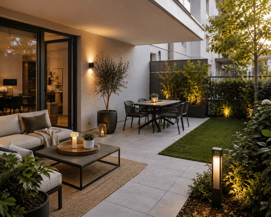 Exklusive Neubauwohnung mit eigenem Garten, Dorstadt